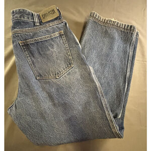 Duluth Trading Co Mens Jeans 36x32 Blue Denim Workwear Heavy Duty